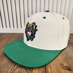 The Sandlot RSVLTS Hercules Snapback Hat Cream Green Baseball Movie Dog Cap
